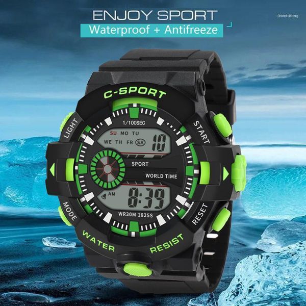 wristwatches men sport watches male clock analog digital led waterproof fashion casual electronics relojes1, Slivery;brown
wristwatches men sport watches male clock analog digital led waterproof fashion casual electronics relojes1, Slivery;brown