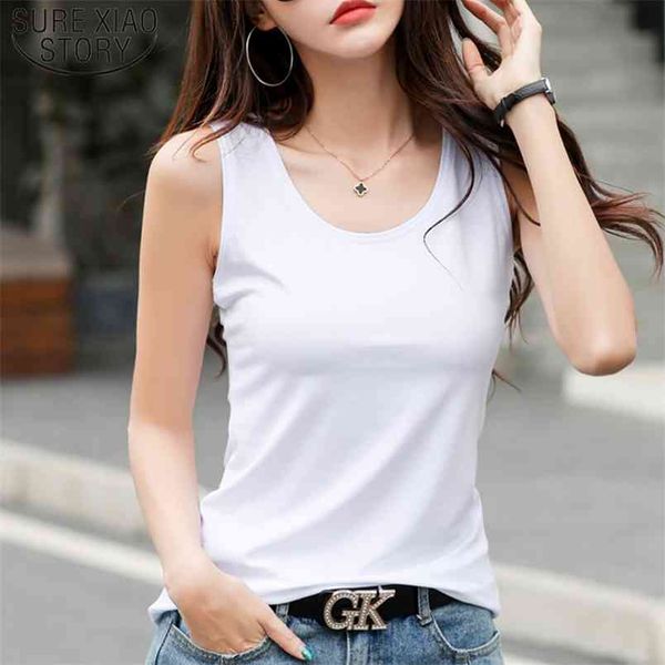 sleeveless sport clothes summer soft cotton women tank elegant lady bottoming tees streetwear white tanks 9005 50 210506
sleeveless sport clothes summer soft cotton women tank elegant lady bottoming tees streetwear white tanks 9005 50 210506