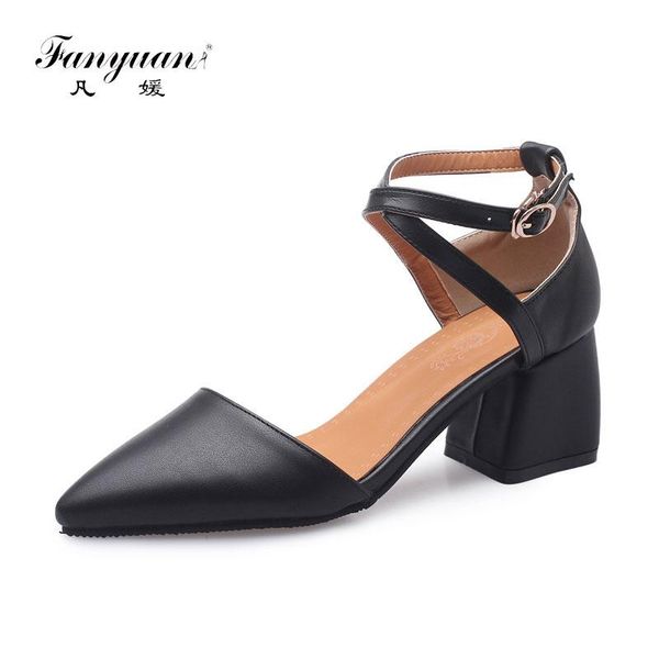 dress shoes fanyuan arrive spring summer with buckle pointed toe high heels square heel solid elegant pumps women, Black
dress shoes fanyuan arrive spring summer with buckle pointed toe high heels square heel solid elegant pumps women, Black