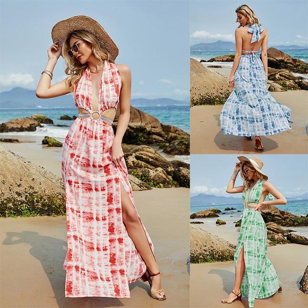 women's swimwear 2021 dress halter neck high waist lace-up slim clothing with split ends summer fashion print and ankle skirt, White;black
women's swimwear 2021 dress halter neck high waist lace-up slim clothing with split ends summer fashion print and ankle skirt, White;black