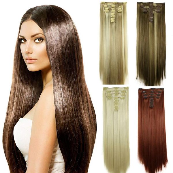 synthetic wigs strongbeauty 28inch long straight full head clip in hair 8pcs 300g colour choices, Black
synthetic wigs strongbeauty 28inch long straight full head clip in hair 8pcs 300g colour choices, Black