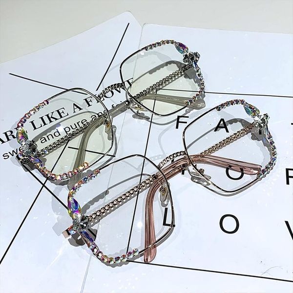 fashion square sunglasses women metal frame blue light blocking glasses rhinestone eyeglasses clear shades uv400, White;black
fashion square sunglasses women metal frame blue light blocking glasses rhinestone eyeglasses clear shades uv400, White;black