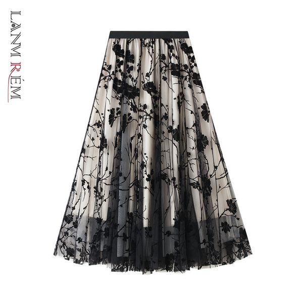 spring pleated skirts printed flower elastic high waist double layer vintage female elegant loose skirt 2a6049 210507, Black
spring pleated skirts printed flower elastic high waist double layer vintage female elegant loose skirt 2a6049 210507, Black