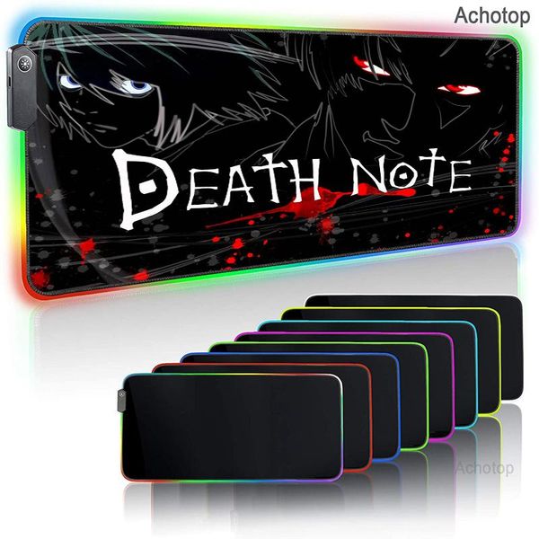 mouse pads & wrist rests anime death note rgb pad computer keyboard mause carpet gaming mousepad xxl pc gamer table mat with backlit led rub
mouse pads & wrist rests anime death note rgb pad computer keyboard mause carpet gaming mousepad xxl pc gamer table mat with backlit led rub