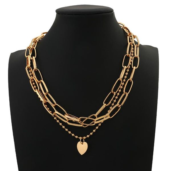 chains aensoa multilayer love lock pendant choker necklace steampunk chunky chain for women collier couple jewelry gift, Silver
chains aensoa multilayer love lock pendant choker necklace steampunk chunky chain for women collier couple jewelry gift, Silver