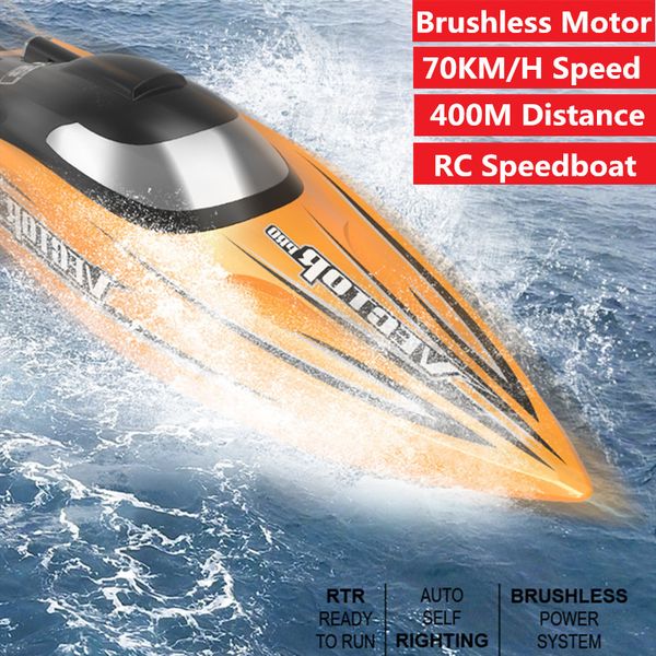 outdoor ship speedboat 2.4g 70km/h high speed remote control rc racing boat brushless motor professional rc racing boat toy gift
