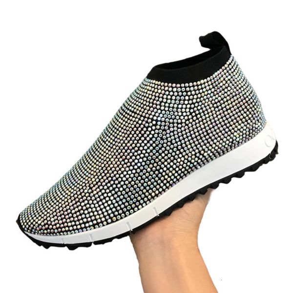 sandals luxurious rhinestone high flat casual shoes women thick sole round toe elastic slip on sneakers autumn comfort crystal, Black
sandals luxurious rhinestone high flat casual shoes women thick sole round toe elastic slip on sneakers autumn comfort crystal, Black