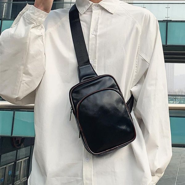 fashion brand soft face pu chest bag korean version of the wild messenger shoulder couple personality sports waist bags
fashion brand soft face pu chest bag korean version of the wild messenger shoulder couple personality sports waist bags