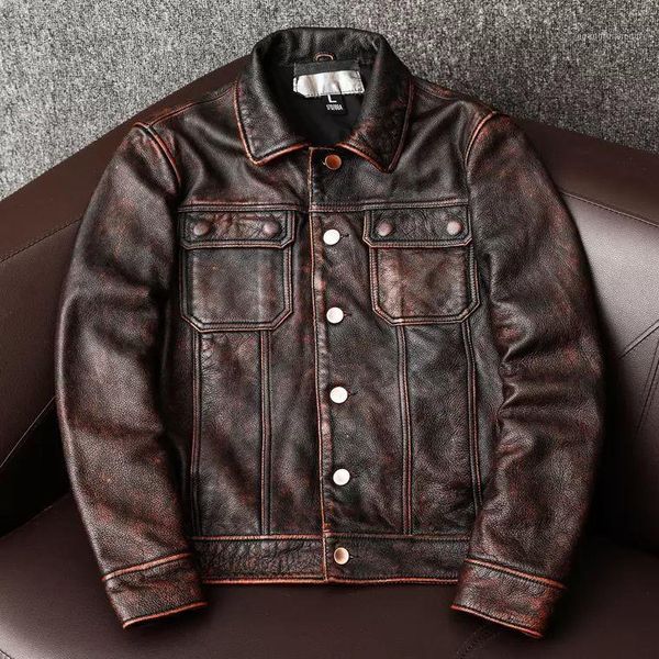 men's leather & faux men 2021 autumn fashion cowhide jackets retro genuine coats male real cow casual outwear o11, Black
men's leather & faux men 2021 autumn fashion cowhide jackets retro genuine coats male real cow casual outwear o11, Black