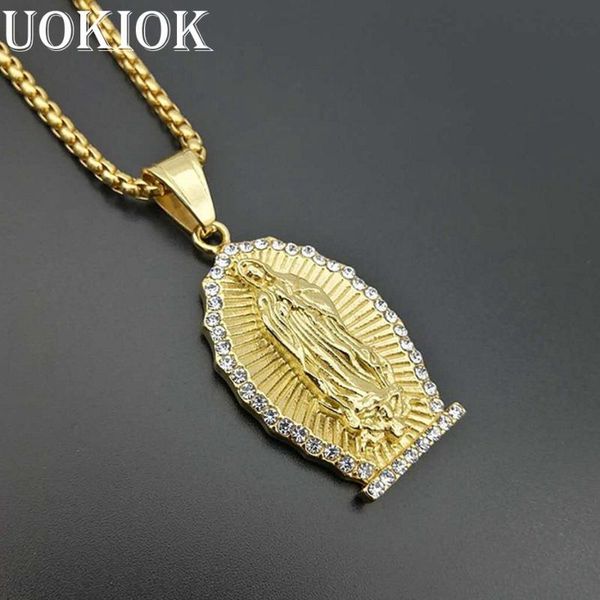 pendant necklaces hip hop iced out virgin mary necklace for women gold color stainless steel madonna religious christian jewelry, Silver
pendant necklaces hip hop iced out virgin mary necklace for women gold color stainless steel madonna religious christian jewelry, Silver
