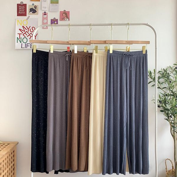 women's pants & capris knitted women korean solid lace up stretch waist trousers casual loose wide leg femme harajuku 815c, Black;white
women's pants & capris knitted women korean solid lace up stretch waist trousers casual loose wide leg femme harajuku 815c, Black;white