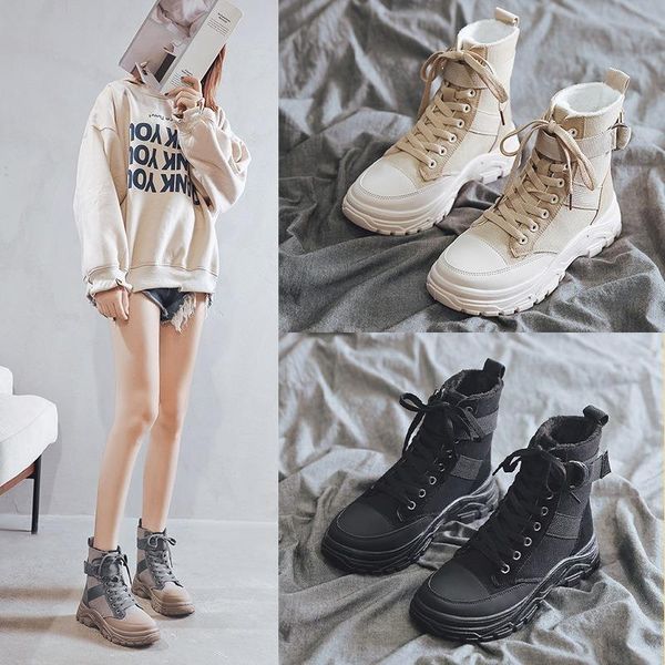 boots one yone 2021 winter all-match student women plush low heels lace-up keep short, Black
boots one yone 2021 winter all-match student women plush low heels lace-up keep short, Black