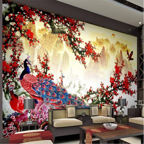 wallpapers wellyu large custom wallpaper wall murals landscape chinese painting plum peacock tv background paper
wallpapers wellyu large custom wallpaper wall murals landscape chinese painting plum peacock tv background paper