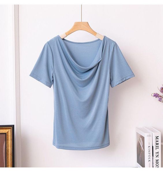 plus size t-shirt women casual skew collar short sleeve shirt basic cotton breathable famale solid elegant office work l-8xl, Black
plus size t-shirt women casual skew collar short sleeve shirt basic cotton breathable famale solid elegant office work l-8xl, Black