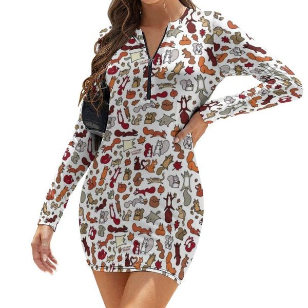 casual dresses flying squirrel dress long sleeve pattern daily bodycon fashion female polyester fancy one-piece, Black;gray
casual dresses flying squirrel dress long sleeve pattern daily bodycon fashion female polyester fancy one-piece, Black;gray