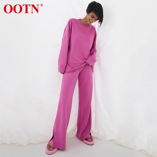 ootn casual pants two piece sets autumn loose home suits pink set women outfits plain sweatshirt knitted 211105, White
ootn casual pants two piece sets autumn loose home suits pink set women outfits plain sweatshirt knitted 211105, White