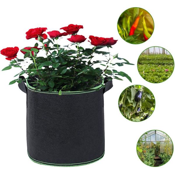 planters & pots 5pcs planting bag black/grey potato fabric vegetable seedling growing pot garden tools eco-friendly grow container #10
planters & pots 5pcs planting bag black/grey potato fabric vegetable seedling growing pot garden tools eco-friendly grow container #10