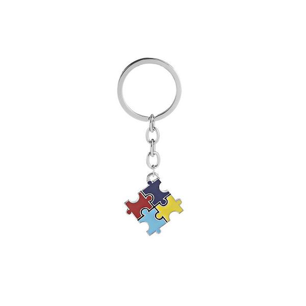 keychains fashion metal enamel color autism pendant key chain manual processing puzzle pattern charm keychain, Silver
keychains fashion metal enamel color autism pendant key chain manual processing puzzle pattern charm keychain, Silver
