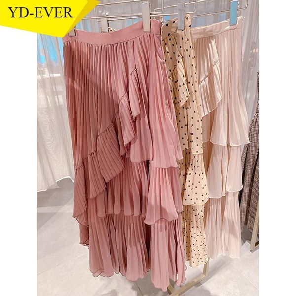 skirts japan style vintage polka dot women skirt irregular ruffles femme jupe high waist bodycon mid-length chiffon, Black
skirts japan style vintage polka dot women skirt irregular ruffles femme jupe high waist bodycon mid-length chiffon, Black