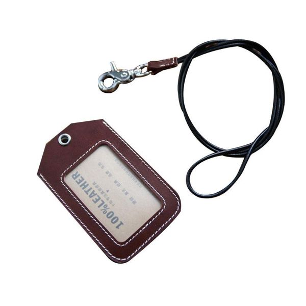 card holders d0ud vertical style leather id badge holder case with neck strap lanyard, Brown;gray
card holders d0ud vertical style leather id badge holder case with neck strap lanyard, Brown;gray