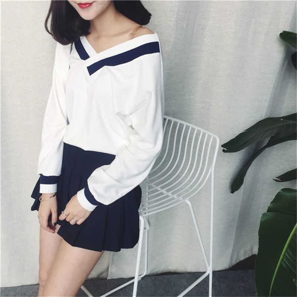 chic korean style t shirt women long sleeve office autumn spring wintert shirt girls outfit college friends 210601, White
chic korean style t shirt women long sleeve office autumn spring wintert shirt girls outfit college friends 210601, White