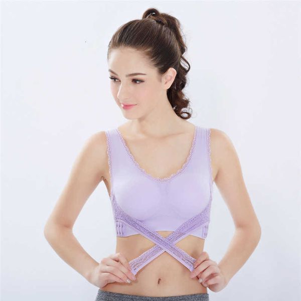 side buckle bra large size no steel ring gathered lace edge front cross sleep sports underwear female, Black;white
side buckle bra large size no steel ring gathered lace edge front cross sleep sports underwear female, Black;white