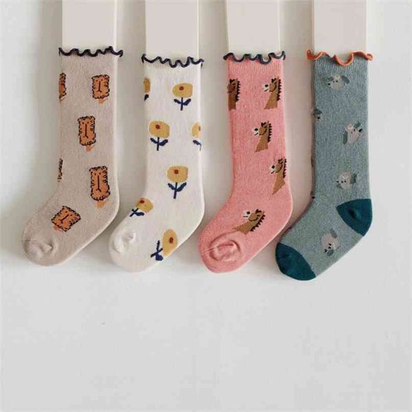 4 pairs/lot born baby girls socks autumn winter cartoon kids toddlers knee high soft cotton children 210911, Pink;yellow
4 pairs/lot born baby girls socks autumn winter cartoon kids toddlers knee high soft cotton children 210911, Pink;yellow