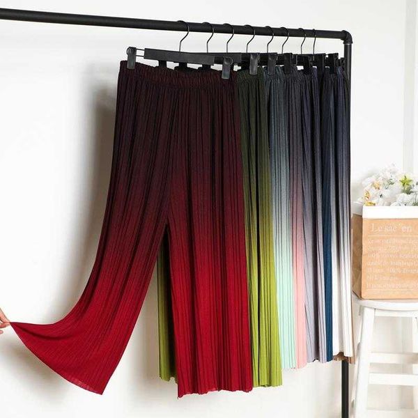 women's pants & capris female summer ice silk gradient color wide leg pleated nine points plus size high waist drape skirt straight bea, Black;white
women's pants & capris female summer ice silk gradient color wide leg pleated nine points plus size high waist drape skirt straight bea, Black;white