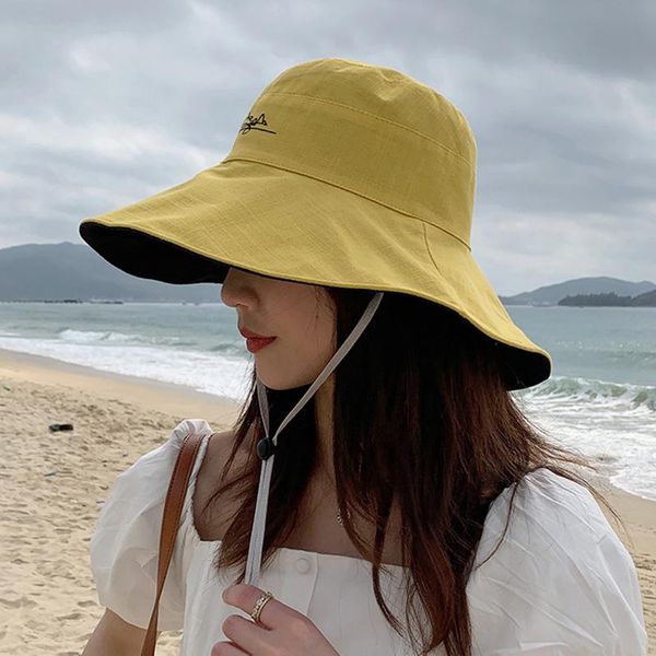 wide brim hats women bucket sun hat cotton cloth beach fisherman caps double sided protection solid color casual, Blue;gray
wide brim hats women bucket sun hat cotton cloth beach fisherman caps double sided protection solid color casual, Blue;gray