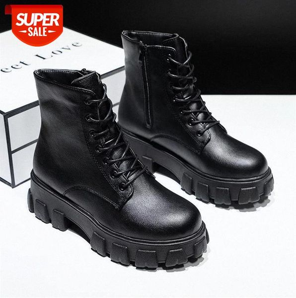 new leather ankle boots woman fashion lace up shoes woman short winter warm boots comfort platform heel footwear size 43 #335b
new leather ankle boots woman fashion lace up shoes woman short winter warm boots comfort platform heel footwear size 43 #335b