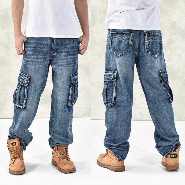 large size 30-44 46 jeans fashion loose big pockets hip-hop skateboard casual men denim blue & black design brand men's
large size 30-44 46 jeans fashion loose big pockets hip-hop skateboard casual men denim blue & black design brand men's