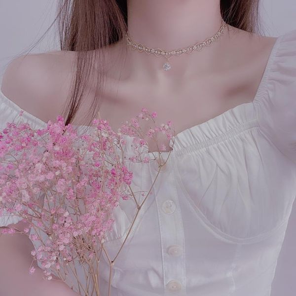 pendant necklaces rhinestone crystal chain bling diamante lace necklace for women cubic zirconia choker jewelry accessories, Silver
pendant necklaces rhinestone crystal chain bling diamante lace necklace for women cubic zirconia choker jewelry accessories, Silver