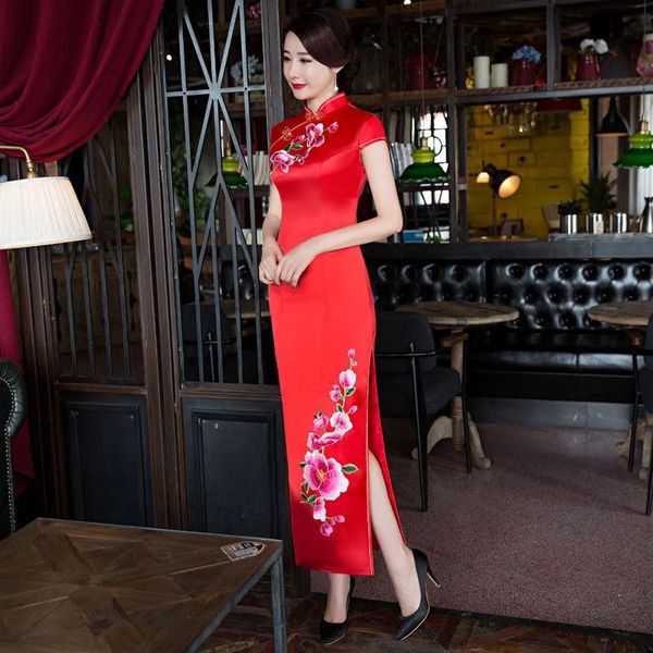 s-4xl red ladies rayon cheongsam spring chinese style mandarin collar long dress womens qipao slim party dresses vestido ethnic clothing
s-4xl red ladies rayon cheongsam spring chinese style mandarin collar long dress womens qipao slim party dresses vestido ethnic clothing