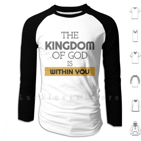 the kingdom of god is within you hoodies men's & sweatshirts, Black
the kingdom of god is within you hoodies men's & sweatshirts, Black