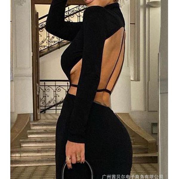 casual dresses wepbel high waist bodycon long dress women backless sleeve back hollow personality tight, Black;gray
casual dresses wepbel high waist bodycon long dress women backless sleeve back hollow personality tight, Black;gray