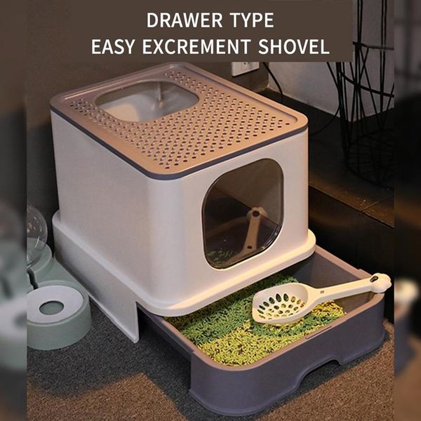 other cat supplies pet toilet bedpan anti splash cats litter box with scoop fully closed pets fat home plastic sand
other cat supplies pet toilet bedpan anti splash cats litter box with scoop fully closed pets fat home plastic sand