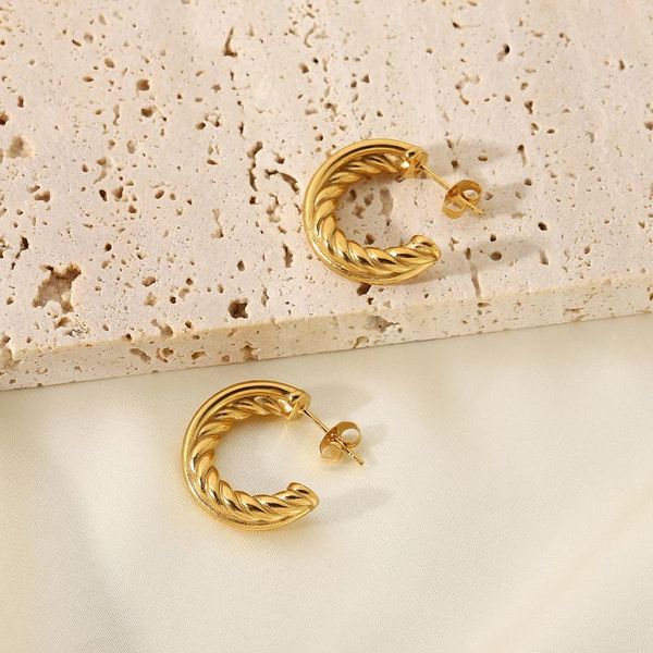 hoop & huggie twist glossy cross c shape statement circle earrings 316l stainless steel for women, Golden;silver
hoop & huggie twist glossy cross c shape statement circle earrings 316l stainless steel for women, Golden;silver