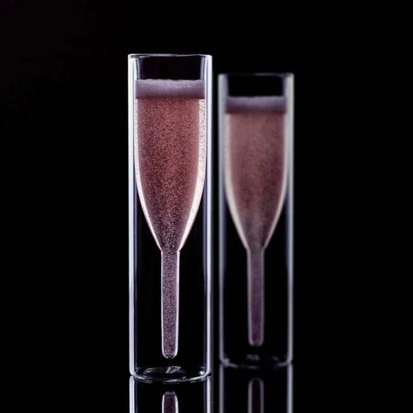 2/3/5pcs luxury flutes double-layer champagne glass innovative transparent clear wine hanw88 glasses 
2/3/5pcs luxury flutes double-layer champagne glass innovative transparent clear wine hanw88 glasses