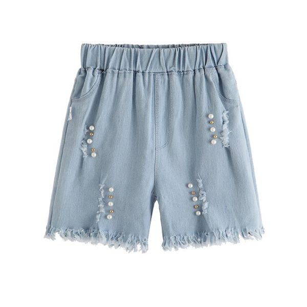 shorts summer girls denim children cotton hole pearl safety pants kids jeans short, Black
shorts summer girls denim children cotton hole pearl safety pants kids jeans short, Black