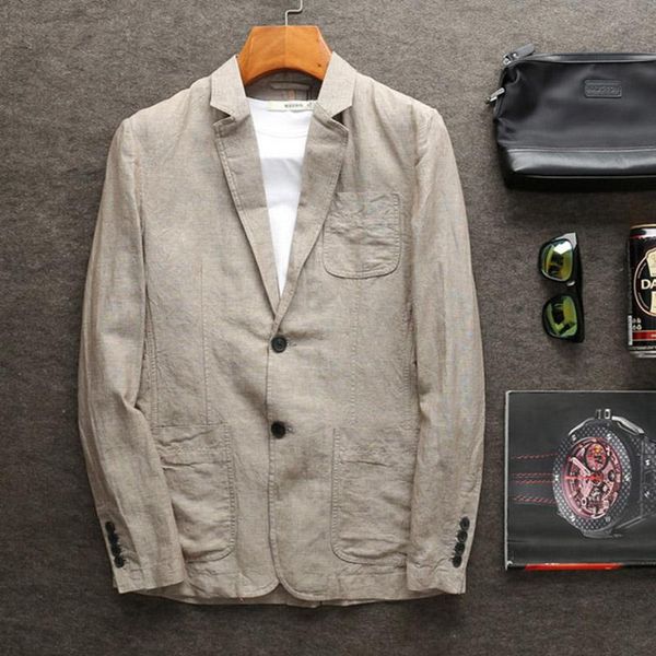 men's suits & blazers arrival cotton flax suit men autumn fashion casual jacket single breasted blazer mens plus size m xl 2xl 3xl 4x, White;black
men's suits & blazers arrival cotton flax suit men autumn fashion casual jacket single breasted blazer mens plus size m xl 2xl 3xl 4x, White;black