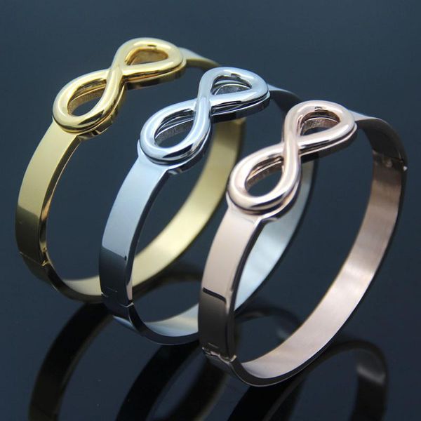 bangle brand women punk bracelet for and men infinity symbol color gold cuff pulseras party, Black
bangle brand women punk bracelet for and men infinity symbol color gold cuff pulseras party, Black