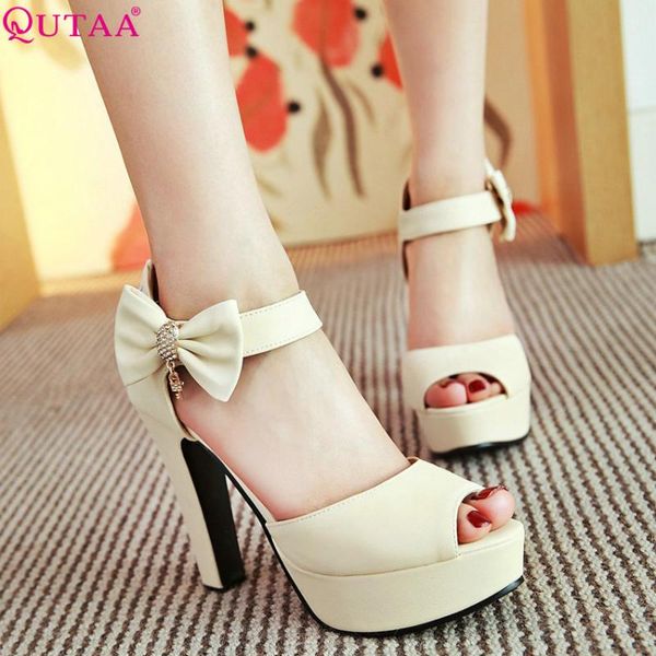 dress shoes qutaa 2021 women pumps fashion platform all match sandals summer elegant pu leather ladies size 34-43, Black
dress shoes qutaa 2021 women pumps fashion platform all match sandals summer elegant pu leather ladies size 34-43, Black