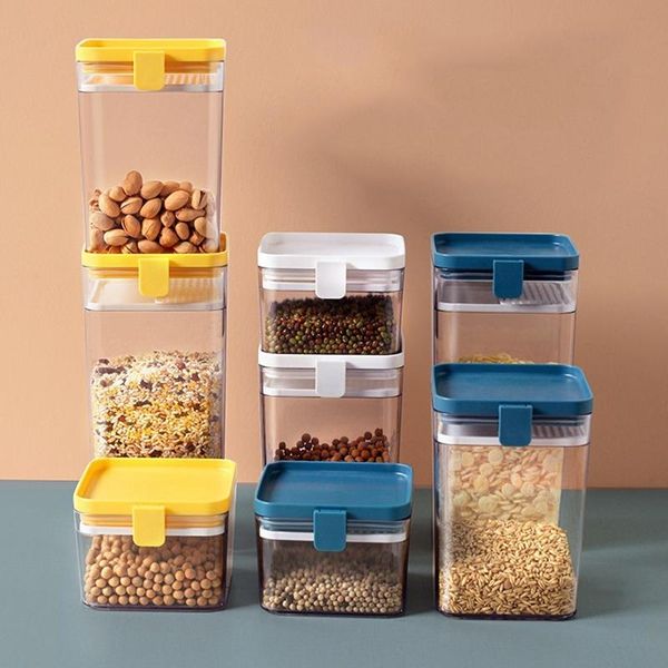 storage bottles & jars kitchen grain sealed container transparent square dry fruit moistureproof rice bean box
storage bottles & jars kitchen grain sealed container transparent square dry fruit moistureproof rice bean box