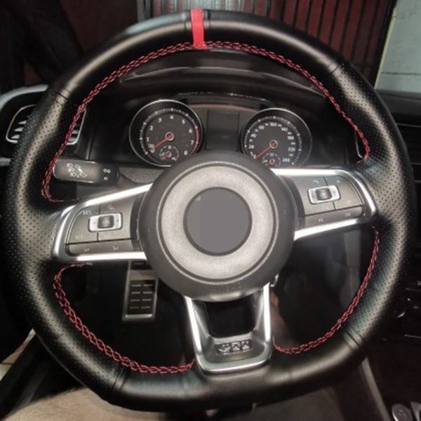 car steering wheel cover hand-stitched artificial leather for volkswagen golf 7 gti golf r mk7 vw polo gti scirocco 2015 2016
car steering wheel cover hand-stitched artificial leather for volkswagen golf 7 gti golf r mk7 vw polo gti scirocco 2015 2016