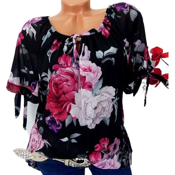 women's blouses & shirts s-5xl plus size office women short sleeve blouse vintage floral print casual chiffon pullover fashion loose s, White
women's blouses & shirts s-5xl plus size office women short sleeve blouse vintage floral print casual chiffon pullover fashion loose s, White