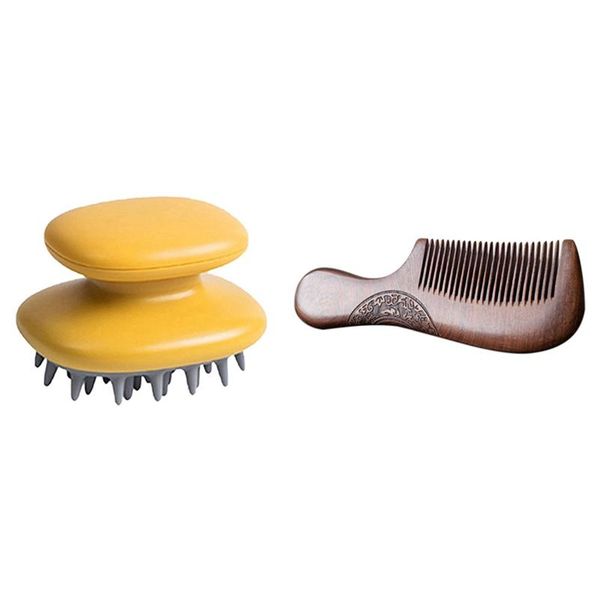 hair brushes massage comb massager brush with sandalwood women men home travel wood anti-static, Silver
hair brushes massage comb massager brush with sandalwood women men home travel wood anti-static, Silver
