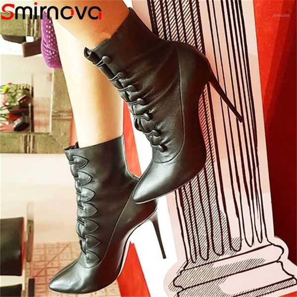 boots smirnova 2021 genuine leather pointed toe slip on thin high heels shoes women classic ankle for1, Black
boots smirnova 2021 genuine leather pointed toe slip on thin high heels shoes women classic ankle for1, Black