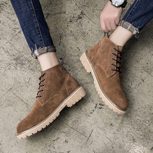boots men's shoes spring fashion and plush korean leather british medium helper, Black
boots men's shoes spring fashion and plush korean leather british medium helper, Black