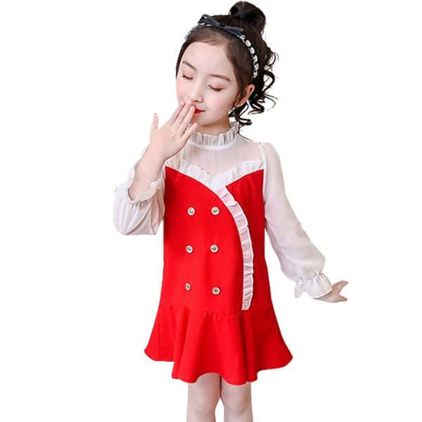 girl's dresses girl patchwork party dress casual style children spring autumn clothes for girls 6 8 10 12 14, Red;yellow
girl's dresses girl patchwork party dress casual style children spring autumn clothes for girls 6 8 10 12 14, Red;yellow