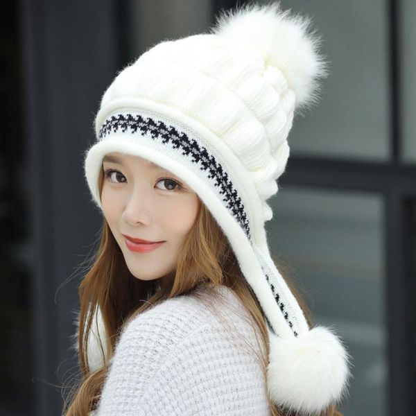ski girl brand big fur pom poms ball scarf knitted winter hat women beanie thick skullies female cap beanies
ski girl brand big fur pom poms ball scarf knitted winter hat women beanie thick skullies female cap beanies